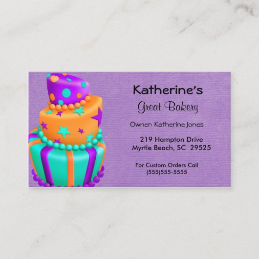 Bakkerij-Visitekaartjes Visitekaartje (Voorkant)