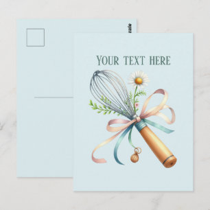 bakkerij voeg bericht bedrijfsnaam garde briefkaart