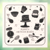 bakkerij voor bakkersartikelen raamsticker (Vel 3)