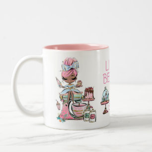 Bakkerij voor kleine bedrijven, cupcakes tweekleurige koffiemok