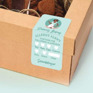 Bakkerij Vrouw Voedsel Veiligheid Allergie Alert B Etiket