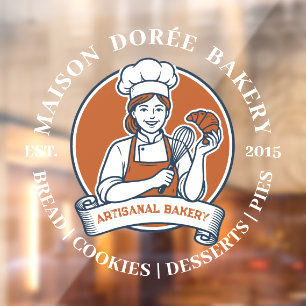 Bakkerij Winkel Banketbakker Desserts Bakken Cater Raamsticker