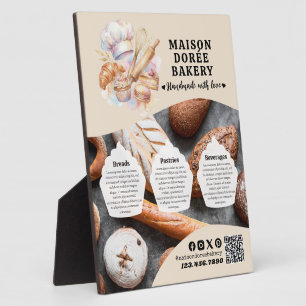 Bakkerij Winkel Banketbakker Desserts Menu Prijsli Fotoplaat