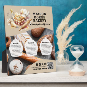 Bakkerij Winkel Banketbakker Desserts Menu Prijsli Fotoplaat