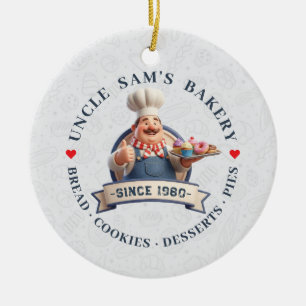 Bakkerij Winkel Banketbakker Taarten Snoepgoed Cak Keramisch Ornament