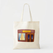 Bakkerij Winkel Voorkant Cake Store Tote Bag (Voorkant)