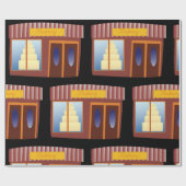 Bakkerij Winkel Voorzijde Taart Winkel Cadeaupapier (Vlak)