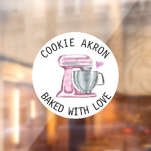Bakkerijbakkerij Bevroren Drives Koekjesvenster Raamsticker