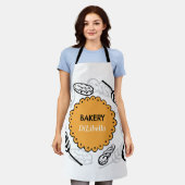 Bakkerijbrood illustraties schort (Gedragen)