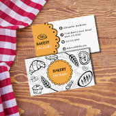 Bakkerijbrood illustraties visitekaartje