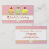 bakkerijcupcakes-visitekaartje visitekaartje (Voorkant / Achterkant)