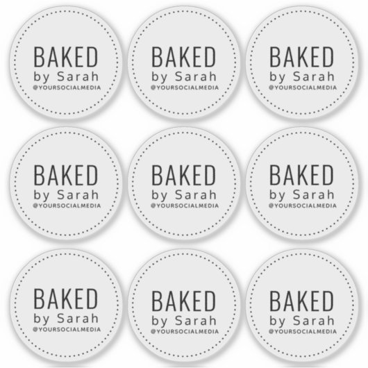 Bakkerijen, verpakkingsmateriaal, vinylStickers Sticker (Voorkant)