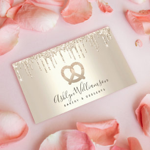 Bakkerijgebak Chef Catering Gold Glitter Drivers Visitekaartje