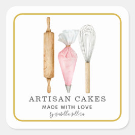 Bakkerijgebak Etiket banketbakkerswaren