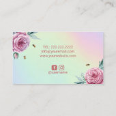 Bakkerijkdarm en bijenkooi visitekaartje (Achterkant)