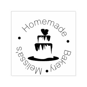 Bakkerijlogo Bakbenodigdheden Thuisgemaakte Laagca Zelfinktende Stempel
