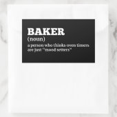 Bakkerijmedewerker Funny Definition Sticker (Tas)
