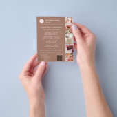 Bakkerijmenu Aangepast Logo QR-code Flyer (Hand)