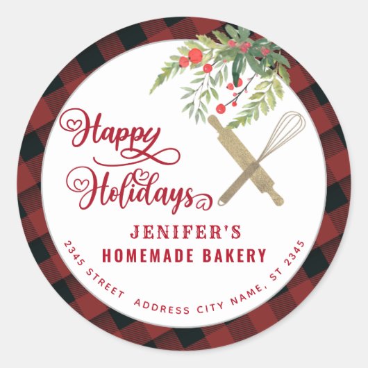 Bakkerijpen, whisky, verpakkingsgips ronde sticker (Voorkant)