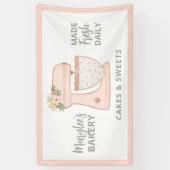 Bakkerijproducten, banketbanner spandoek (Verticaal)