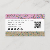Bakkerijproducten en zoetwaren QR-code Sociale med Visitekaartje (Achterkant)