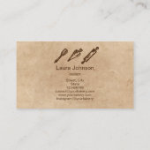 Bakkerijproducten Visitekaartje voor bakken en bak (Achterkant)