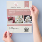 Bakkerijtaart Custom Logo Business Flyer (Hand)