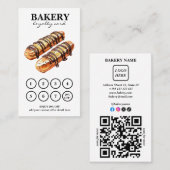 Bakkerijtaarten QR Code Loyalty Kaart (Voorkant / Achterkant)