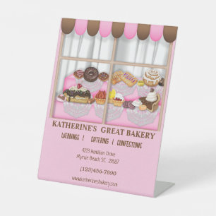 Bakkerijvenster Zakelijk voetstuk Reclamebord Met Voetstuk