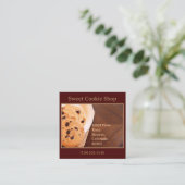 Bakkerijwinkel Baker Cookie Vierkante Visitekaartje (Staand voorkant)