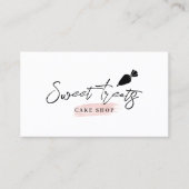Bakkerkgebak Chef Pipet minimalistisch Visitekaartje (Voorkant)