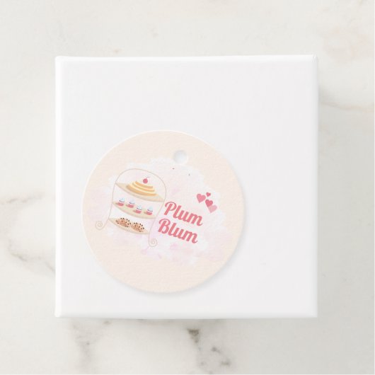 Bakkerkwaren en -snoepjes aanpassen bedankjes labels (In situ)