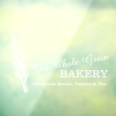 Bakkers bakkerij tarwe graan bedrijf wit raamsticker (Vel 3)