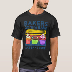 Bakkers gaan bakken voor bakkers cupcake t-shirt