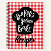Bakkers gaan recept bakken notitieboek (Voorkant)