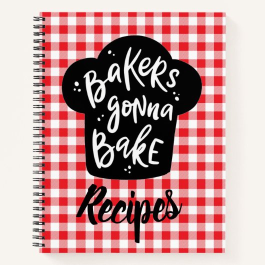 Bakkers gaan recept bakken notitieboek (Voorkant)