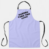 Bakkers Neem de taart Periwinkle Paarse Schort (Voorkant)