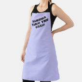 Bakkers Neem de taart Periwinkle Paarse Schort (Insitu)