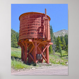 Bakkers Tank, Road to Boreas Pass, Colorado Poster