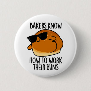 Bakkers weten hoe ze hun broodjes moeten bakken ronde button 5,7 cm