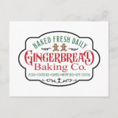 Bakkersbedrijf North Pole Kerstmis Feestdagenkaart (Voorkant)