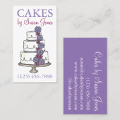 Bakkersbruiloft Decorator Deeg Visitekaartje (Voorkant / Achterkant)