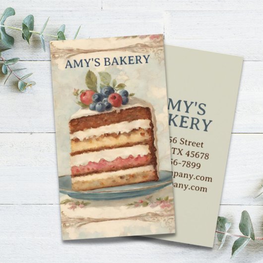 bakkersgebak Chef Bakery Cake Visitekaartje