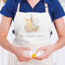 Bakkersgereedschappen Floral Logo gebak Apron