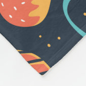 Bakkersretro naadloos patroon met stippen en flora fleece deken (Hoek)