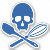 Bakkersschedel Sticker (Voorkant)