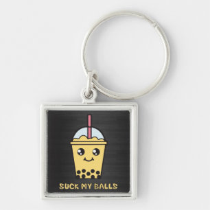 Bakketballen (Bubble Tea) Sleutelhanger
