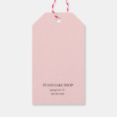 Bakketgereedschap roze Dank je labels Cadeaulabel (Achterkant)