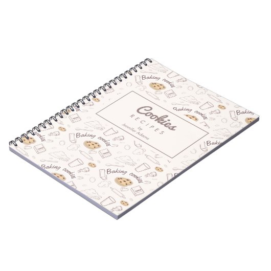 Bakkoekjes patroon | Cookies Recepten Notitieboek (Linkerzijde)