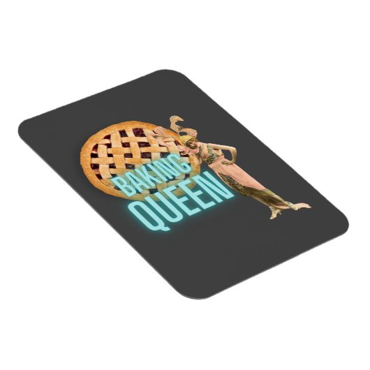 bakkoningin op grijs Flex Magneet (Rechterzijde)